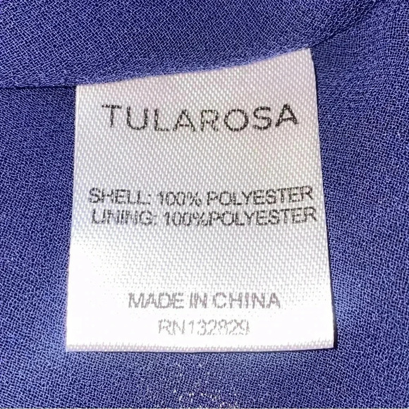 TULAROSA Beautiful Navy Blue Dress Size Medium - Picture 10 of 15